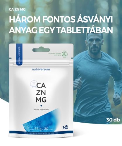 Nutriversum Kalcium - Cink - Magnézium tabletta | 30 db