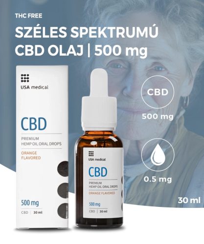 USA medical Széles Spektrumú CBD olaj | 500 mg | 30 ml