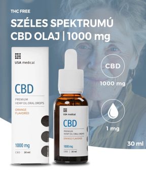 USA medical Széles Spektrumú CBD olaj | 1000 mg | 30 ml